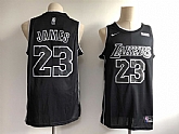 Lakers 23 Lebron James Black Nike Swingman Jersey,baseball caps,new era cap wholesale,wholesale hats